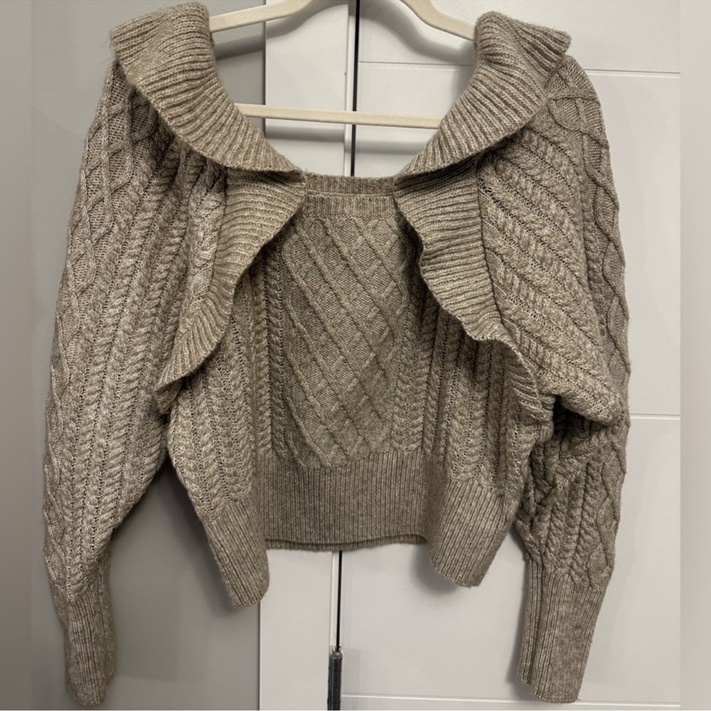 Blogger Favorite Ruffle Knit Sweater - Picture 3 of 6